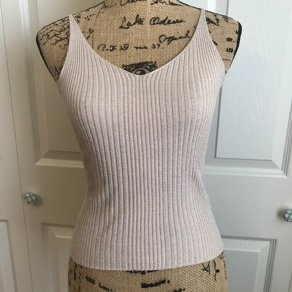 Forever 21 Blush Pink Sparkle Tank/Crop Top